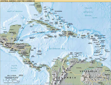 Central America and the Caribbean (detailed pdf map)