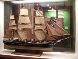Model of a 19th-century vessel in the Bishop Museum, Hawaii